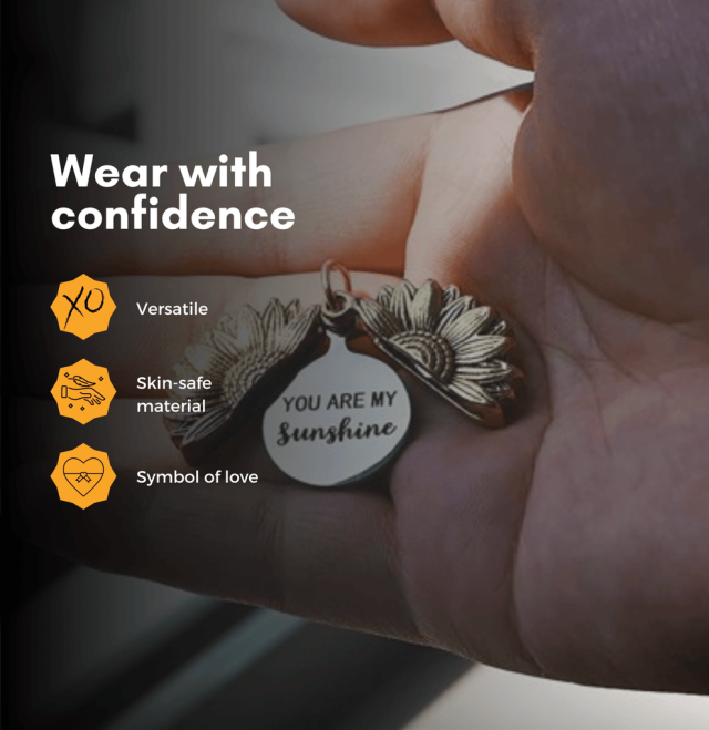 Sunflower Necklace Necklace