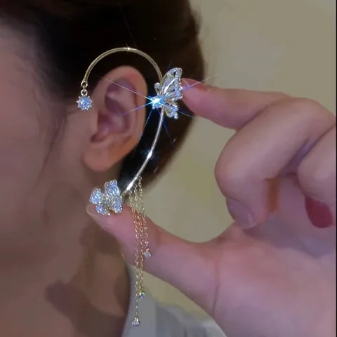 Crystal Butterfly Earrings (Pair) Earrings